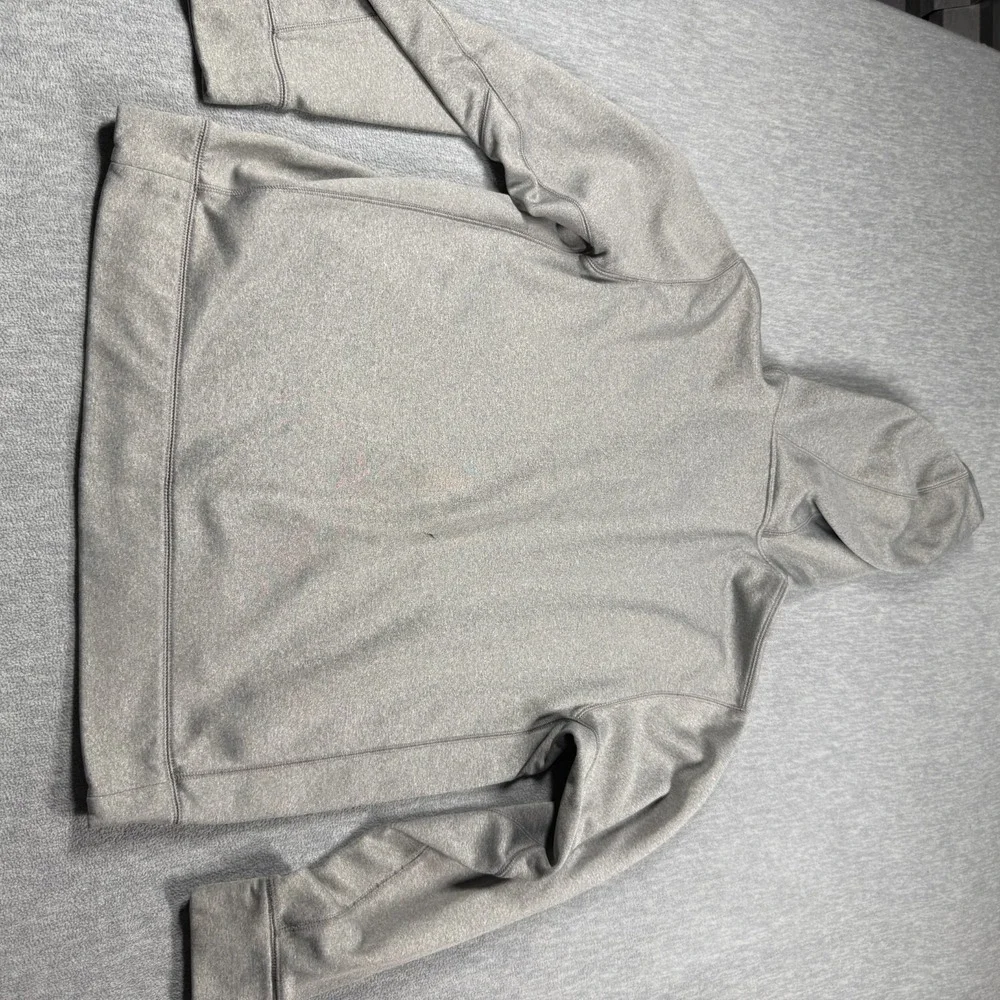 Nike Hoodie Mens L Gray Therma-Fit Full Zip Mesh Hood Performance‎ Sweatshirt